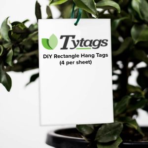 DIY Rectangle Hang Tags 4 per sheet